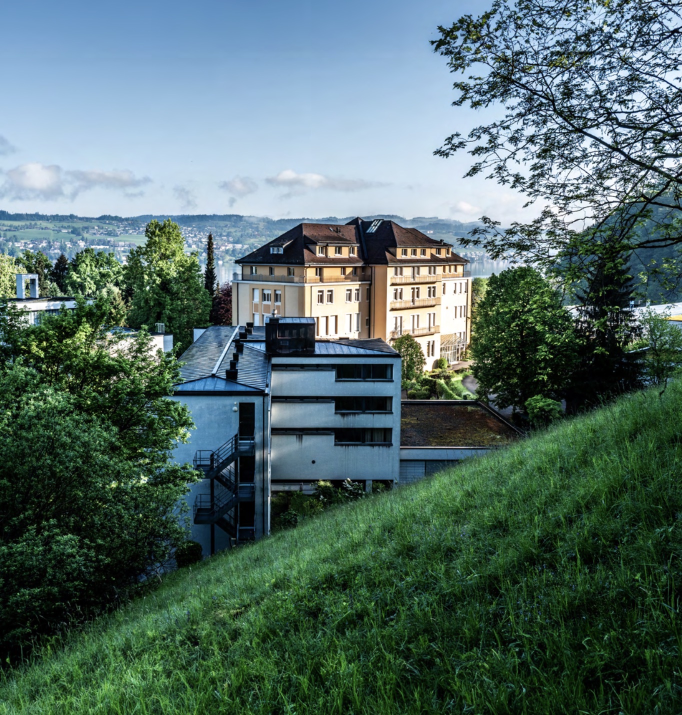 Exterior from hillside